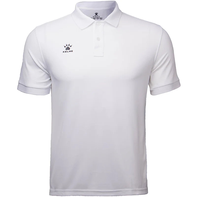 Kelme Men's Casual Polo Shirt, Daily Training Collar T-shirt, Outdoor Running Breathable Short Sleeved Quick Drying Yoga Suit