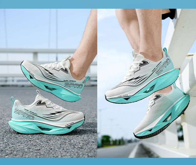 2025 Autumn New Men's and Women's Breathable Running Shoes Full Palm Carbon Plate Shock Absorbent Sports Running Shoes