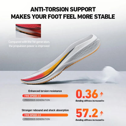 Xtep Five Speed 2.0 Running Shoes For Men   Autumn Comfortable Sports Shoes Jogging Cushioning Sneakers 876319110001