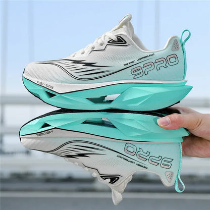 2025 Autumn New Men's and Women's Breathable Running Shoes Full Palm Carbon Plate Shock Absorbent Sports Running Shoes