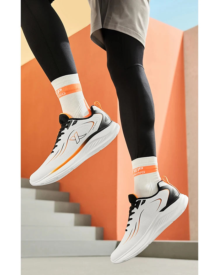 Xtep Running Shoes For Men 2024 Winter Stability Cushioning Lace Up Sports Shoes Keep Warm Jogging Soft Sneakers 876419370035