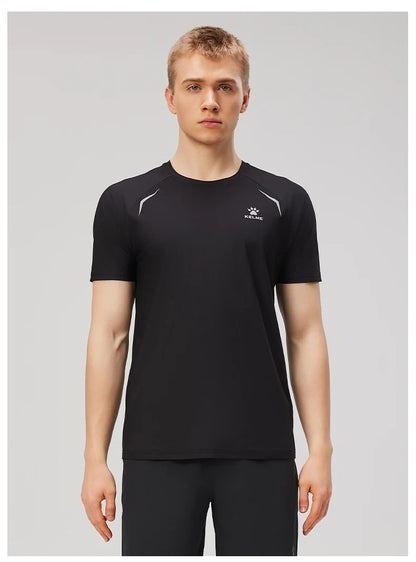 Kelme Men's Sports Tops Quick-drying Fitness Clothes Outdoor Running Breathable Short-sleeved Soccer Basketball T-shirt