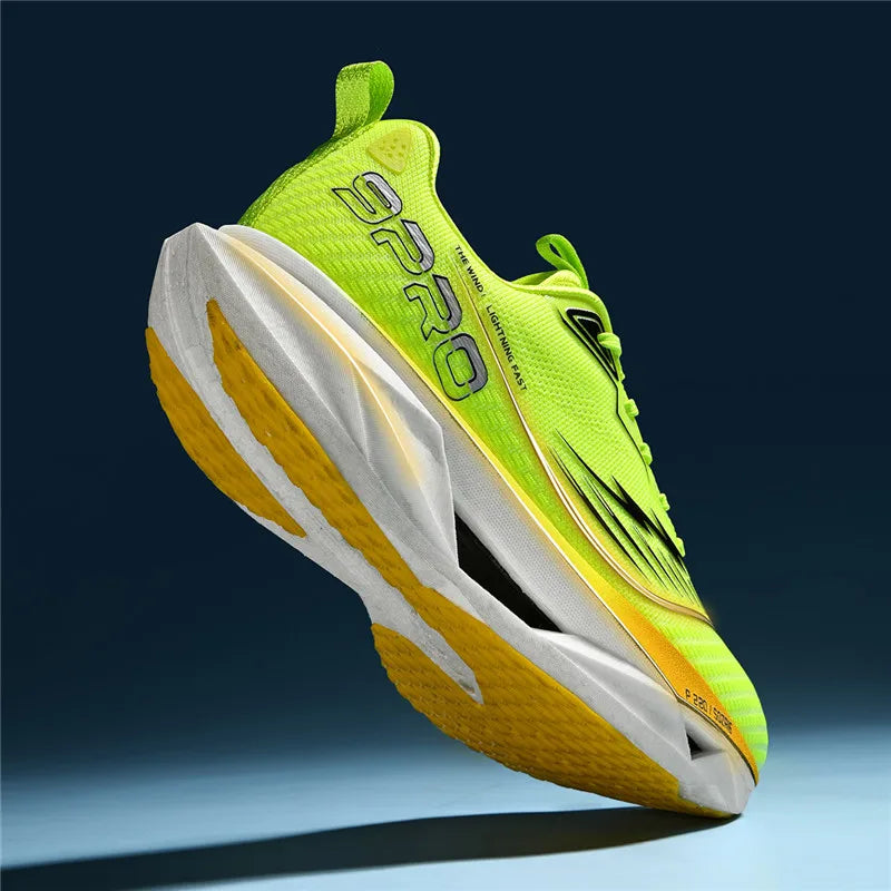 2025 Autumn New Men's and Women's Breathable Running Shoes Full Palm Carbon Plate Shock Absorbent Sports Running Shoes