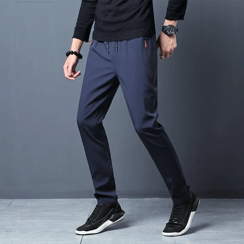 2021 Spring Autumn Joggers Men Jogging Sweatpants Sportswear Knit Tracksuit Sports Pants Trousers Oversize Wide Leg Clothing