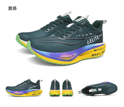 Men Running Shoes Carbon Plate Marathon Speciality Sports Breathable Lightweight Women's Comfortable Nonskid Leisure Sneakers