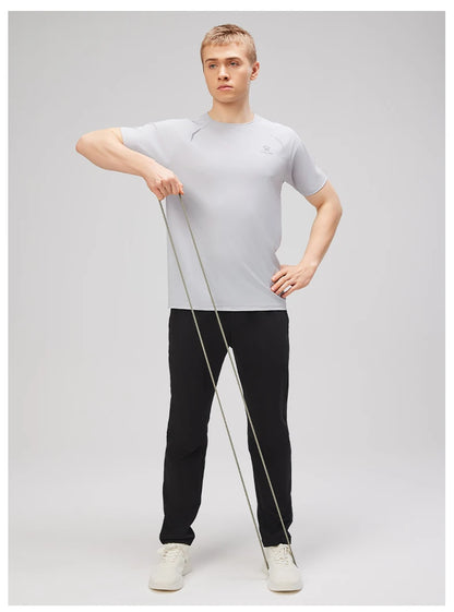 Kelme Men's Sports Tops Quick-drying Fitness Clothes Outdoor Running Breathable Short-sleeved Soccer Basketball T-shirt