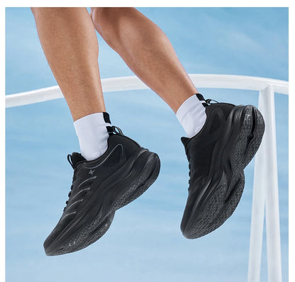Xtep Running Shoes For Men 2024 Autumn Comfortable Cushioning Lightweight Wear-Resistant Soft Stability Sneakers  876319110085