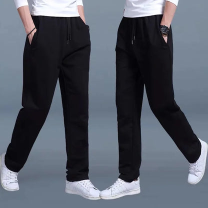 2021 Spring Autumn Joggers Men Jogging Sweatpants Sportswear Knit Tracksuit Sports Pants Trousers Oversize Wide Leg Clothing