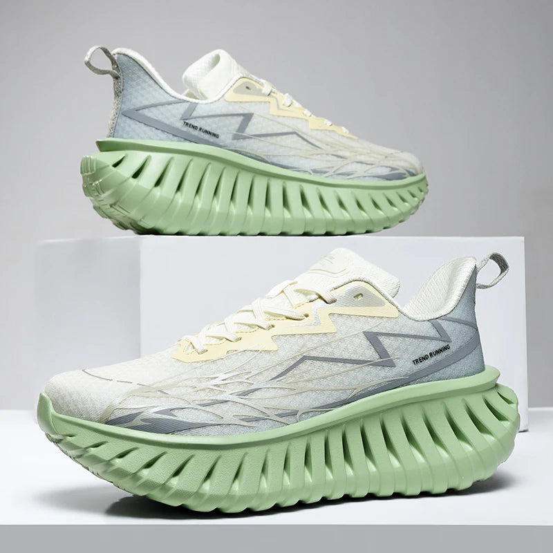 High-quality Chunky Running Shoes Women Men Light Comfy Outdoor Jogging Summer Mesh Breathable Trekking Shoes Versatile Sneakers