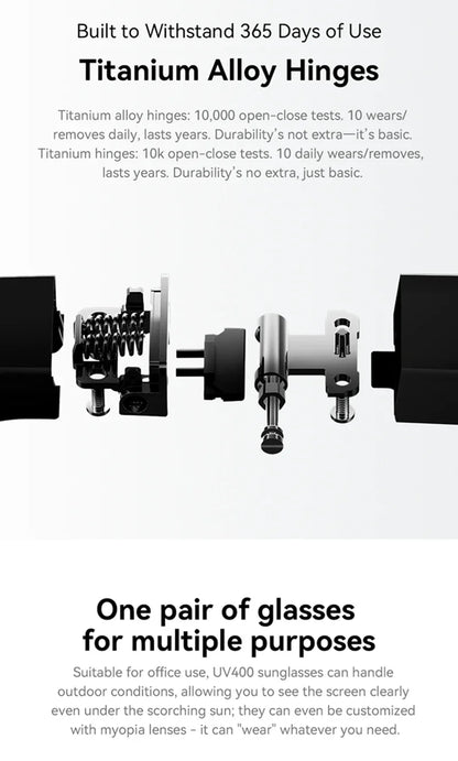 Xiaomi 8K AI Smart Glasses With 100MP Camera Chat GPT Touch Sport Sunglasses Bluetooth Call Video Music Player For Men Women